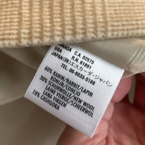 Piacenza for Escada beige houndstooth wool blend blazer - Picture 10 of 13